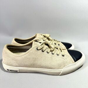 SeaVees Putty Army Issue Low Dharma Suede Leather Sneakers